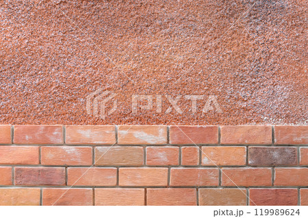 Background of Artificial Polyurethane Brick wall and Foam Cement wall in separate layer. Background of Artificial Polyurethane Brick wall and Foam Cement wall in separate layer. 119989624
