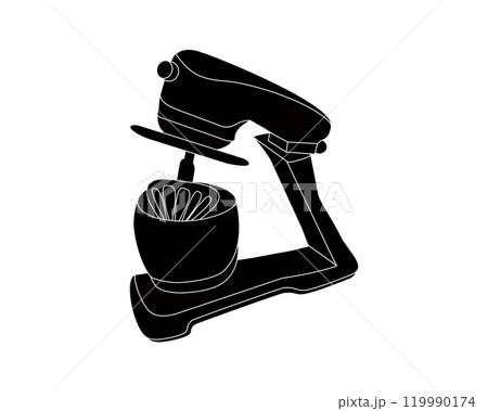 Black and white planetary dough mixing machine Black and white planetary dough mixing machine 119990174