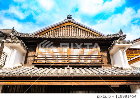 【重要伝統的建造物群保存地区】脇町南町重要伝統的建造物群保存地区　うだつと格子窓　徳島県美馬市 119991454