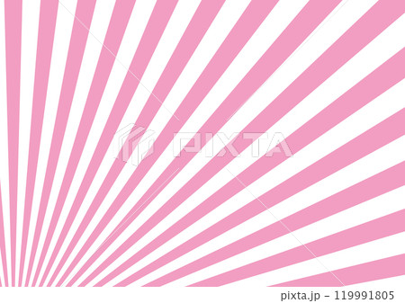 放射線　斜め左下から　ピンク　背景	 119991805
