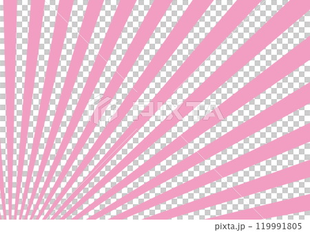 放射線　斜め左下から　ピンク　背景	 119991805