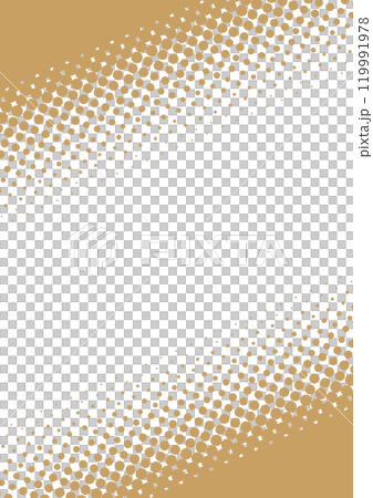 Halftone vertical diagonal frame vector brown 119991978