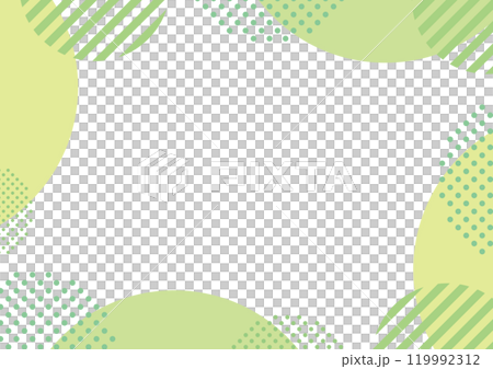 圓點框架黃綠色幾何 圓點框架黃綠色幾何 119992312