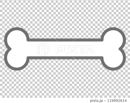 Bone icon illustration material Bone icon illustration material 119992614