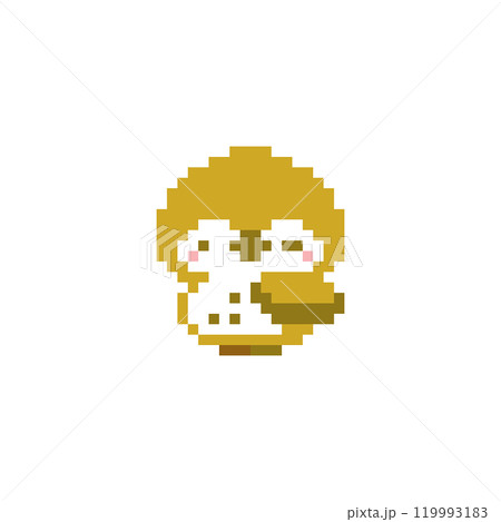 ウィンクするフクロウのドット絵 ウィンクするフクロウのドット絵 119993183