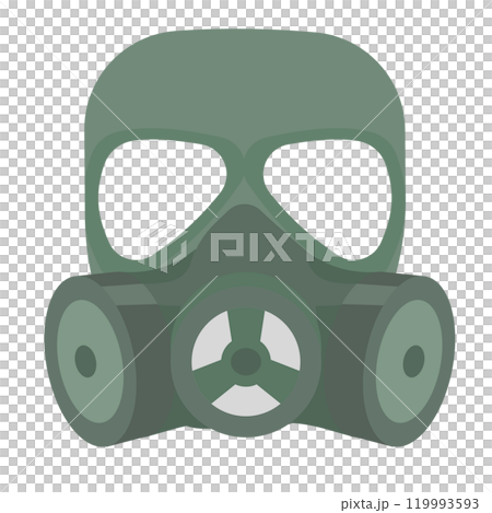 Gas mask illustration 119993593