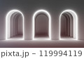 3D Rendering of Illuminated Arches 119994119