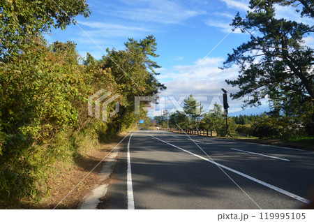 秋の国道442号線　竹田市久住町鶴ケ笹 119995105