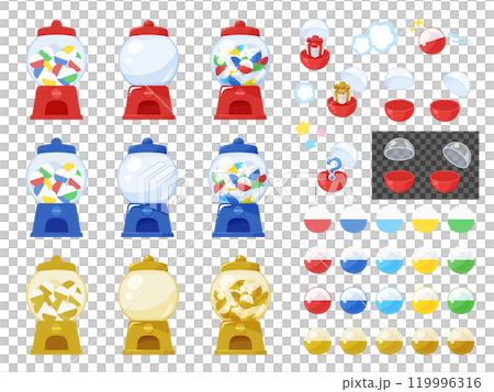 Capsule toy illustration material set 119996316