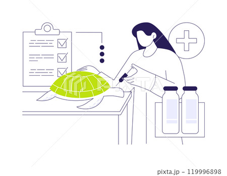 Lead marine conservation project abstract concept vector illustration. Lead marine conservation project abstract concept vector illustration. 119996898