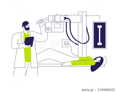 Fractures diagnosis abstract concept vector illustration. Fractures diagnosis abstract concept vector illustration. 119996932