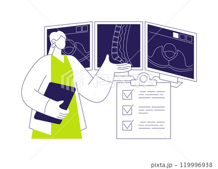 MRI of the bones and joints abstract concept vector illustration. 119996938
