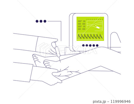 Vein removal abstract concept vector illustration. 119996946