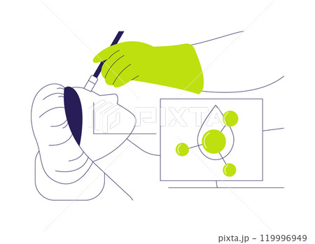 Dermabrasion abstract concept vector illustration. 119996949