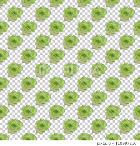 Green flower. Garden watercolor bud. Seamless pattern for your design 119997216