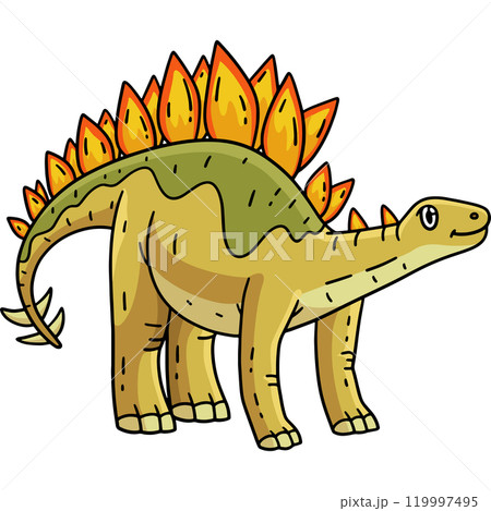 Dinosaur Stegosaurus Cartoon Colored Clipart Dinosaur Stegosaurus Cartoon Colored Clipart 119997495