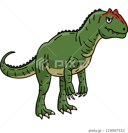 Dinosaur Allosaurus Cartoon Colored Clipart Dinosaur Allosaurus Cartoon Colored Clipart 119997552
