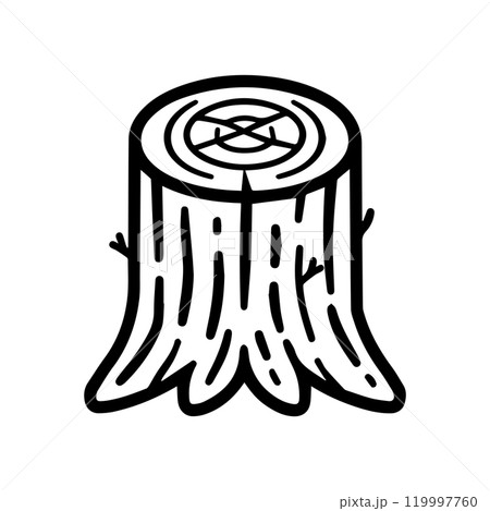 wood log icon or modern line symbol. Vector line art and icon design with bold outline. Black and white Pixel Perfect minimalistic symbol isolated white background. Silhouette simple thin sign wood log icon or modern line symbol. Vector line art and icon design with bold outline. Black and white Pixel Perfect minimalistic symbol isolated white background. Silhouette simple thin sign 119997760