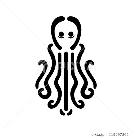 spirit icon or modern line symbol. Vector line art and icon design with bold outline. Black and white Pixel Perfect minimalistic symbol isolated white background. Silhouette simple thin sign 119997862