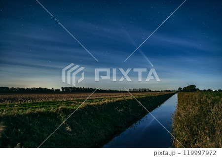 Comet Tsuchinshan-Atlas in the nightsky over northern Germany Comet Tsuchinshan-Atlas in the nightsky over northern Germany 119997972