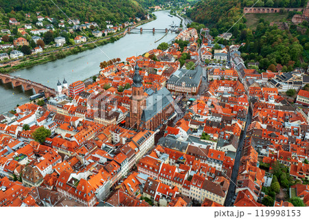 Aerial View of Heidelberg, travel concept, Germany Aerial View of Heidelberg, travel concept, Germany 119998153