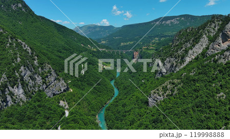 Tara River canyon and mountains 119998888