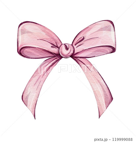 Beautiful Pink Ribbon Bow. Perfect for Gifts, Crafts, Parties, and Decorations, girl  119999088