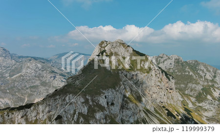 Aerial of mountains in park Durmitor, Montenegro Aerial of mountains in park Durmitor, Montenegro 119999379