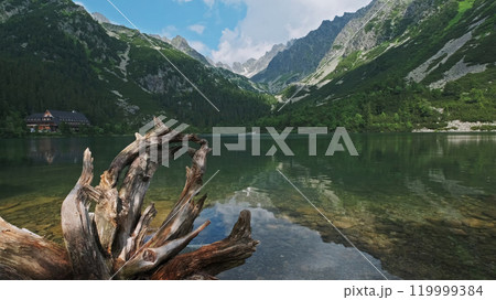 Poprad lake in High Tatras mountains 119999384