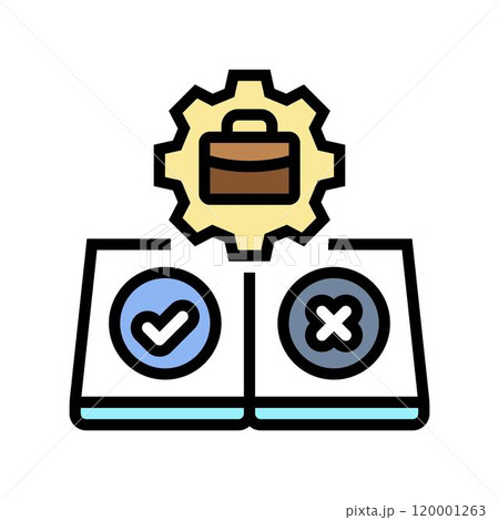 company bylaws corporate law color icon vector illustration 120001263