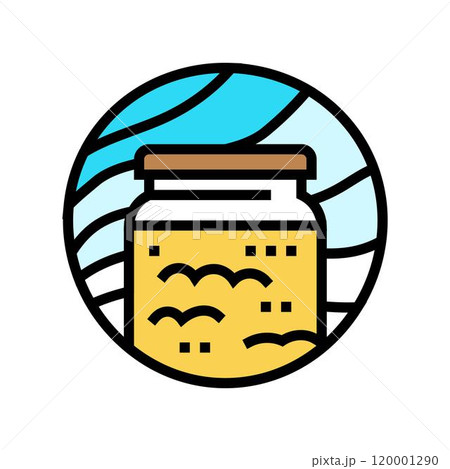 ghee ayurveda color icon vector illustration 120001290