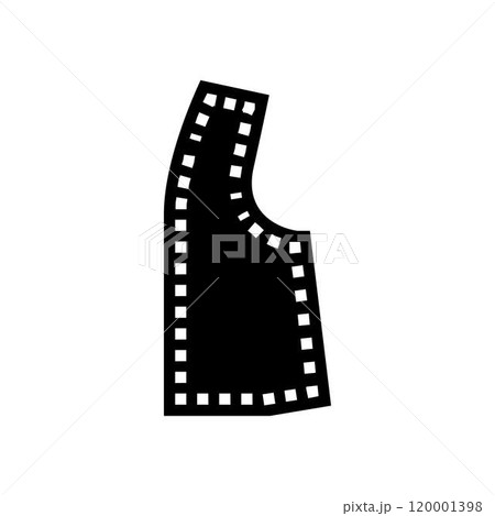 seam allowance dressmaking fashion glyph icon vector illustration seam allowance dressmaking fashion glyph icon vector illustration 120001398