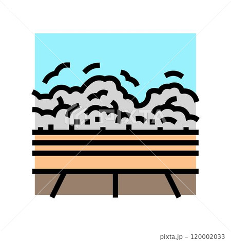 water damage disaster color icon vector illustration 120002033