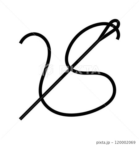 sewing needle dressmaking fashion color icon vector illustration 120002069