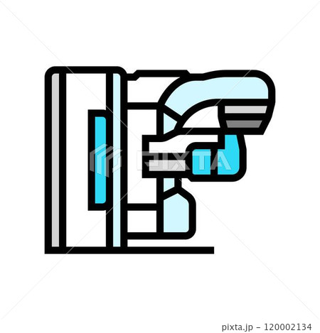 radiation machine cancer treatment color icon vector illustration 120002134