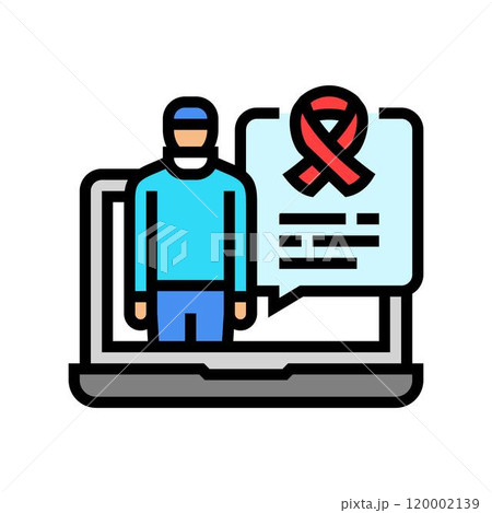 medical consultation cancer treatment color icon vector illustration medical consultation cancer treatment color icon vector illustration 120002139
