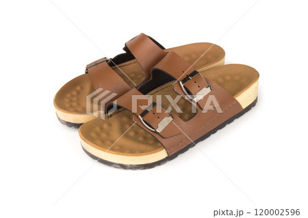 sandals Leather isolated on white background sandals Leather isolated on white background 120002596