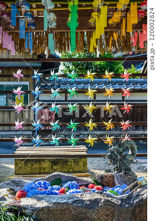 天までとどけ～　矢川神社七夕飾りのグラデーション 120002824