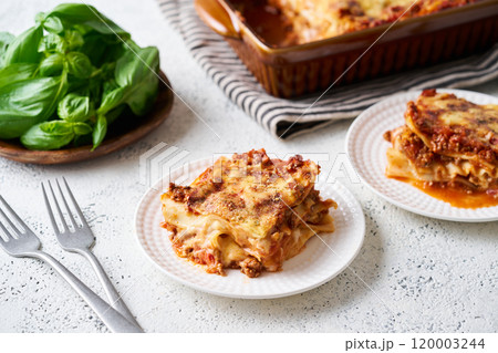 取り分けたラザニア 120003244