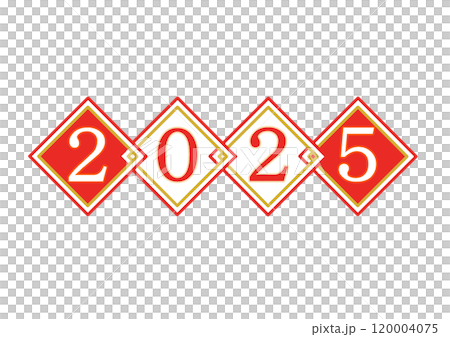 四方紅風 2025 イラスト ひし形 紅白 四方紅風 2025 イラスト ひし形 紅白 120004075