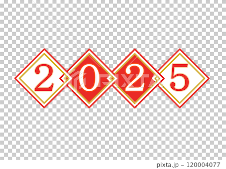 四方紅風 2025 イラスト ひし形 紅白 四方紅風 2025 イラスト ひし形 紅白 120004077