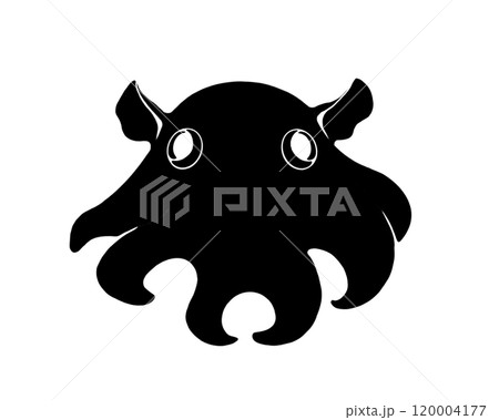 メンダコのシルエットイラスト メンダコのシルエットイラスト 120004177