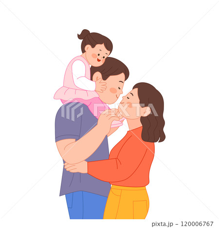 happy family of three 120006767