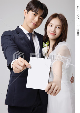 A beautiful couple in their 20s about to get married A beautiful couple in their 20s about to get married 120007861