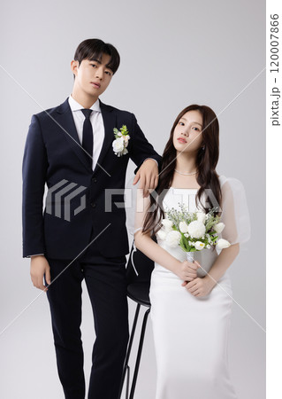 A beautiful couple in their 20s about to get married A beautiful couple in their 20s about to get married 120007866