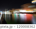 Impressionistic motion blur boat ride 120008362