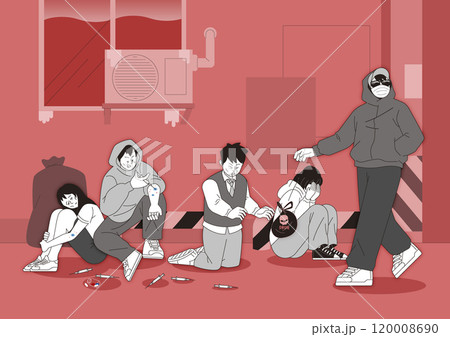 Youth addicted to illegal drugs 120008690