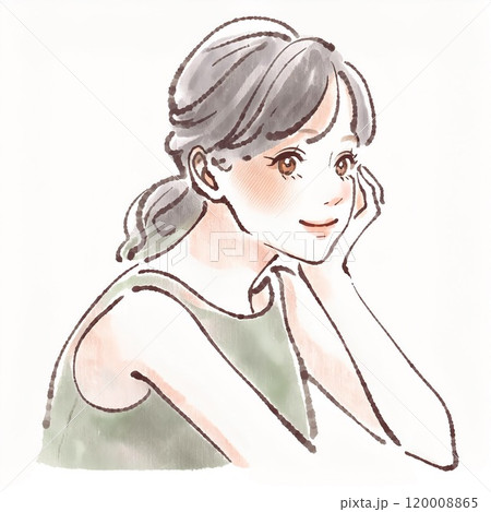 女性・女の子のイラスト素材　 120008865