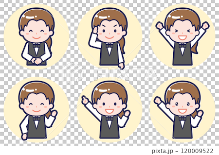 女服務生姿勢套裝_01 120009522