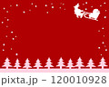 クリスマスシルエット赤 120010928